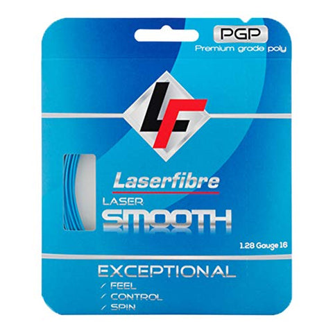 LaserFibre Laser Smooth 16G Tennis String Blue-(853542006678)