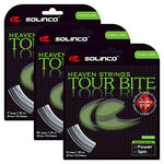 Solinco Tour Bite Diamond Rough Tennis String Set-16L-Silver