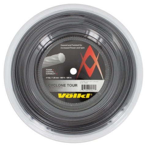 Volkl Cyclone Tour 17G Reel Tennis String Anthracite (Grey)